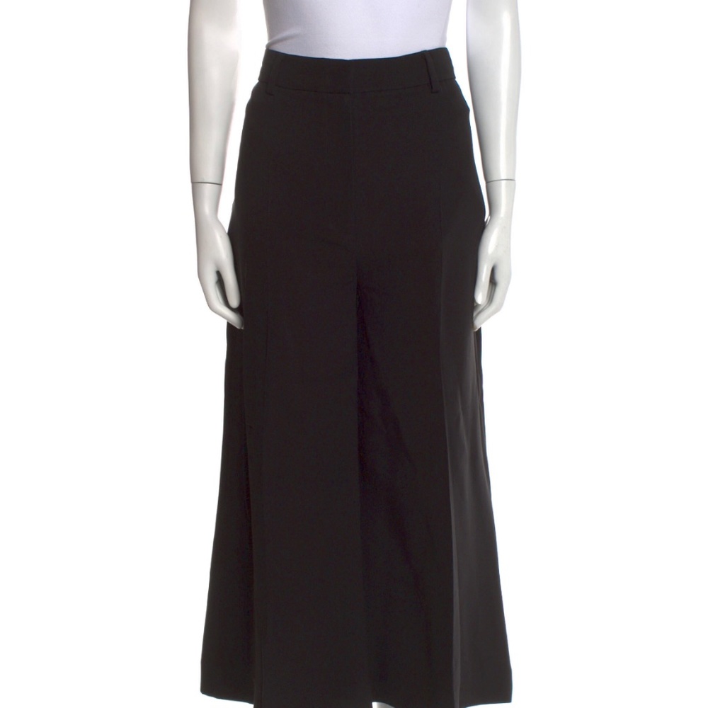 Burberry Black Silk Wide Legs Pants